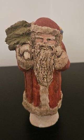 Old World Santa with Tree Figurine