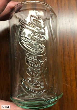 Vintage Coca Cola Can Glass