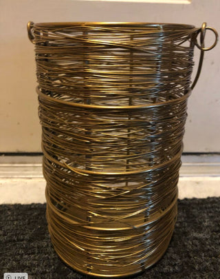 Bronze Wire Hurricane Lantern