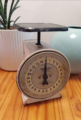 1930s Hanson Metal Utility Scale  25lb Capacity Chicago USA FIRM - Price is Firm