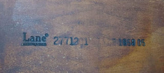 1972 Lane - Walnut and Oak Danish Modern Style Side Occasional cocktail Table MCM