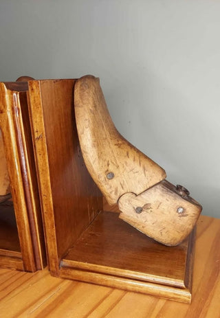 Antique Cobbler Shoe Form Mold Bookends -  FIRM - Price is Firm