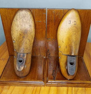 Antique Cobbler Shoe Form Mold Bookends -  FIRM - Price is Firm