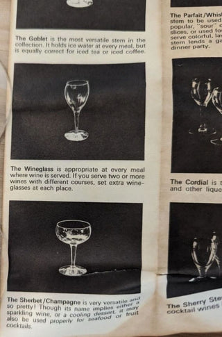 (7pc) 1960s Hand Blown Crystal Cocktail Serving Set Monterrey collection by Riekes-Crisa - 6 Coupes & One Handled Shaker Pitcher