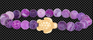 Fahlo Turtle Tracking Bracelet - Coral Reef Violet
