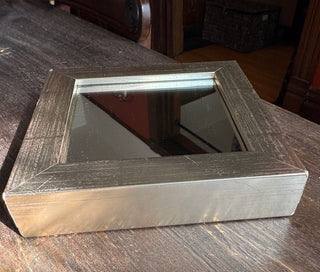 Small Square Wooden Mirror