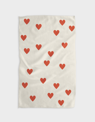Simple Loving Hearts Kitchen Tea Towel - 18" x 30" | JSQ Mercantile - Woman and gift boutique in La Grange IL