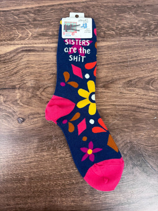 Sisters Are The Shit Crew Socks