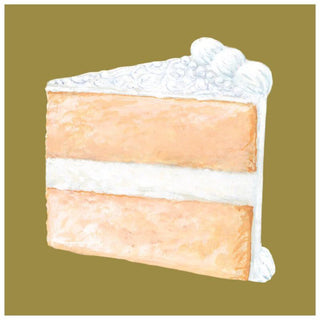 Hester & Cook Cake Slice Cocktail Napkin - Set of  20