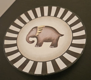 Vintage Safari Wall Plate Elephant