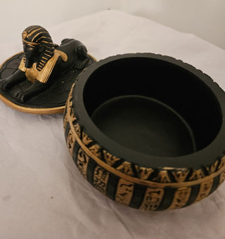 Ebros Eqyptian Guardian Sphinx Round Box