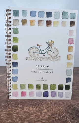 Emily Lex Spring Watercolor Workbook featuring guided floral painting lessons | JSQ Mercantile – a women’s boutique and gift shop in La Grange, IL.
