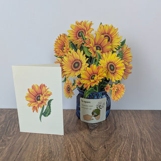 Mini Sunflowers Pop Up Greeting Card