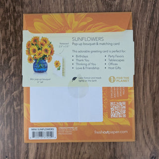 Mini Sunflowers Pop Up Greeting Card