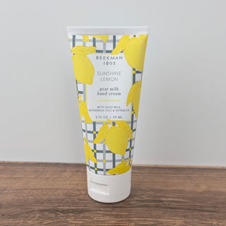 2oz Lemon Goat Milk Hand Cream