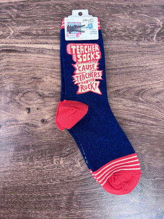 Teachers Rock Crew Socks