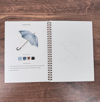 Emily Lex Spring Watercolor Workbook featuring guided floral painting lessons | JSQ Mercantile – a women’s boutique and gift shop in La Grange, IL.