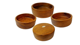 Set of 4 - Midcentury Genuine Teak Wood Bowls - by Gailstyn-Sutton, Home Decor to Kitchen Server