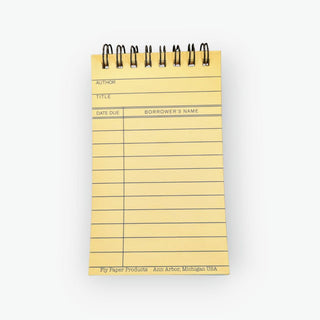 Nostalgic Library Card Memo Pad