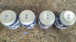 Sake Tea cups Set of 4