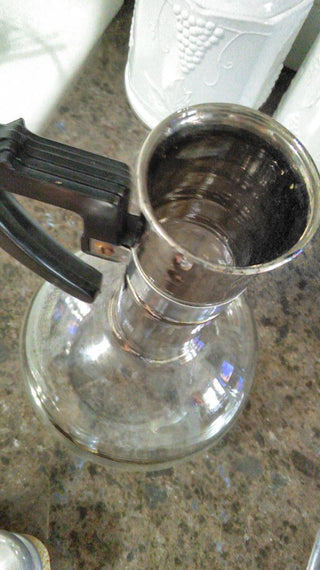 Inland Glass Coffee Carafe Vintage w original cork