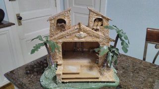 UNIQUE NATIVITY STABLE DETAIL 14" TALL No Figurines Price Firm