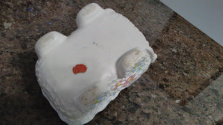 Vntg Lefton Bassinet Planter / Music Box Works