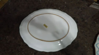 Nieman Marcus Tureen with Platter no Ladle Pink and Blue Made in Italy