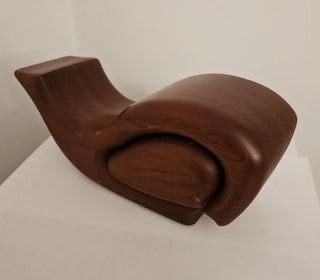 Vintage Native Redwood Whale Puzzle Box