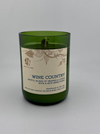 Wine Country Scented Candle in Recycled Wine Bottle – 8 oz Soy Candle by Rescued Wine | JSQ Mercantile – Women’s Boutique & Gift Shop Located in La Grange, IL