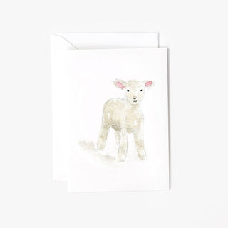 Baby Lamb Mini Enclosure Notecard by Emily Lex