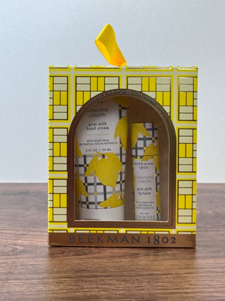 Sunny Lemon 2oz Hand Cream & Lip Balm Gift Set
