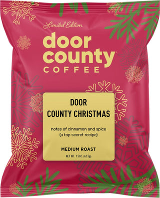 Christmas Holiday Flavored Coffee – 1.5 oz Full Pot Bag | Door County Coffee