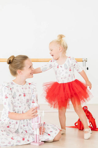 Clara’s Christmas 3/4 Tutu Leotard – 3T