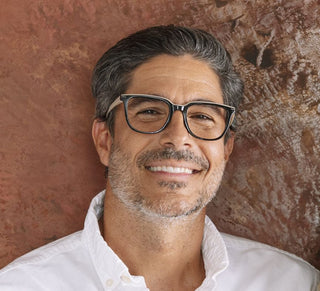 Dante Black and Taupe Blue Light Glasses | Peepers