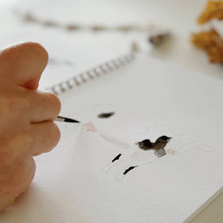 Farm Watercolor Workbook – 12 Beginner Farm Illustrations by Emily Lex