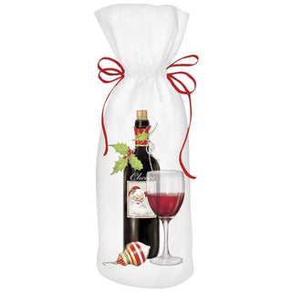 Holiday Wine Fabric Gift Bag