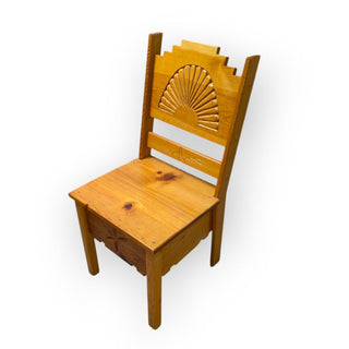 (Set of 6) Southwest Dining Chairs 17Wx19Dx35H