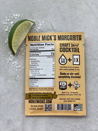 Margarita Single Serve Craft Cocktail by Noble Micks