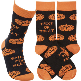 Trick Or Treat Smell My Feet Socks