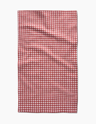 Fireside Plaid Red Tea Towel - 18" x 30"