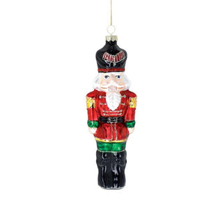 8" Glass Nutcracker Ornament