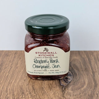 Gourmet Raspberry Peach Champagne Jam by Stonewall Kitchen – JSQ Mercantile, Women’s Boutique & Gift Shop in La Grange, IL