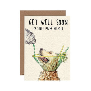 Get Well Soon Dog Greeting Card