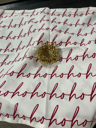 Table Linen Napkins  'Ho Ho Ho' - New