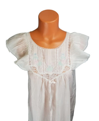 Barbizon Nightgown Small Lace Sleeveless