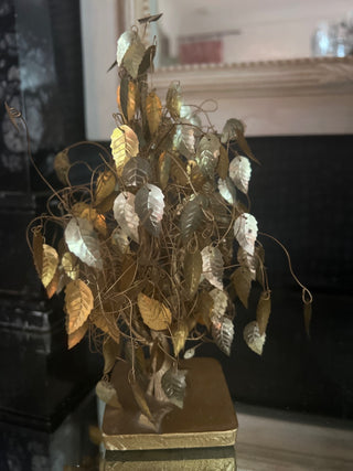 Vintage Brass Leaves Tree - Dream Tree