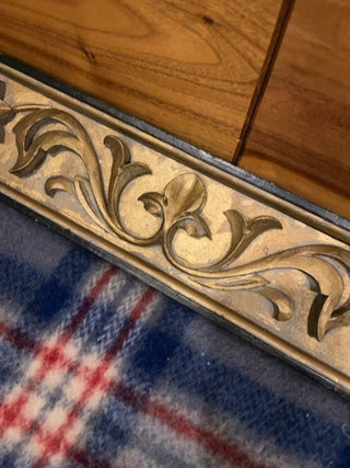 Italian MCM floral carving