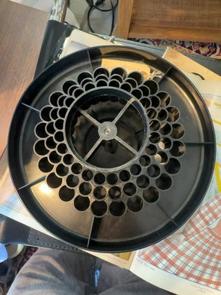 Vintage, artist round,rotating storage tray