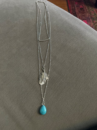 Silver 3 strand necklace